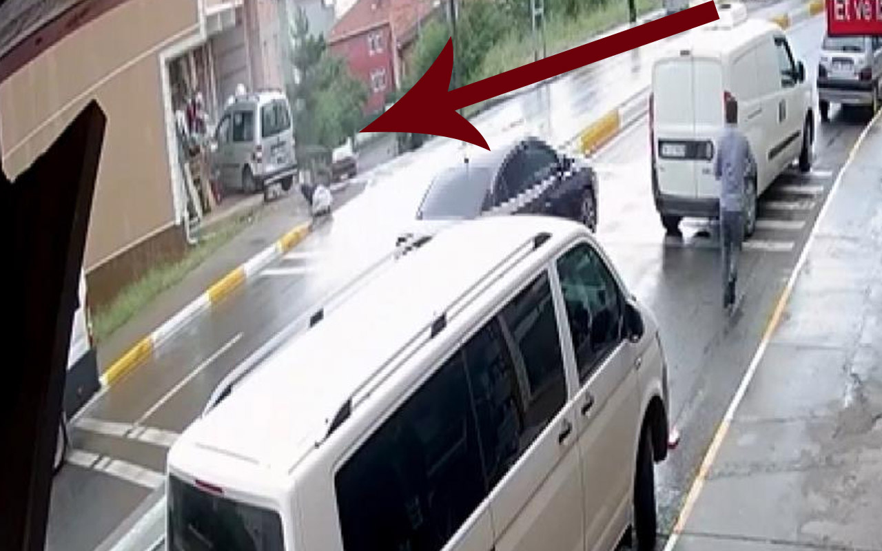 Sultanbeyli'de ehliyetsiz sürücü dehşeti! 17 yaşındaki genç, önce yaya sonra dükkana çarptı