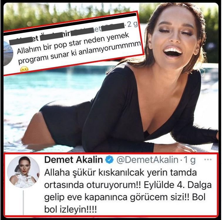 Demet Akalın'dan 'Gelinim Mutfakta'yı ti'ye alanlara cevap: 4. dalga geldiğinde evde izlersin...