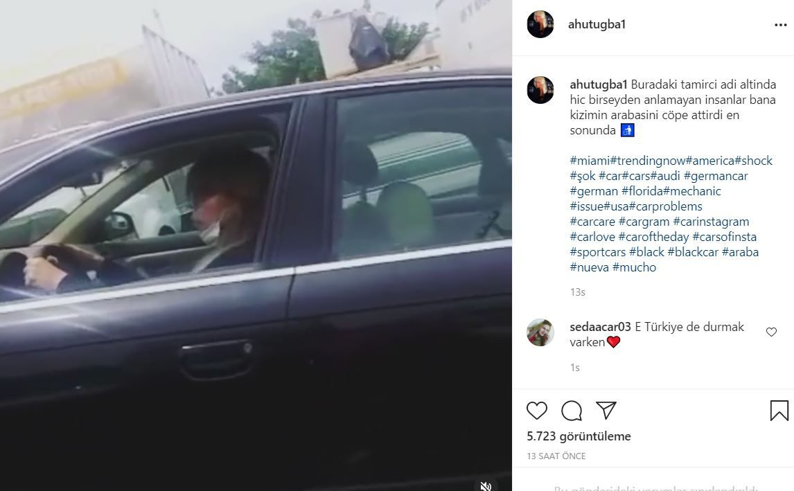 Ahu Tuğba Instagram'da çıldırdı! Kızının lüks otomobilini çöpe attı