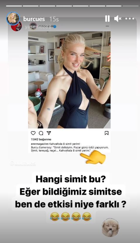 Burcu Esmersoy'dan Instagram'ı yıkan itiraf: Kahvaltıda 8 simit yerim