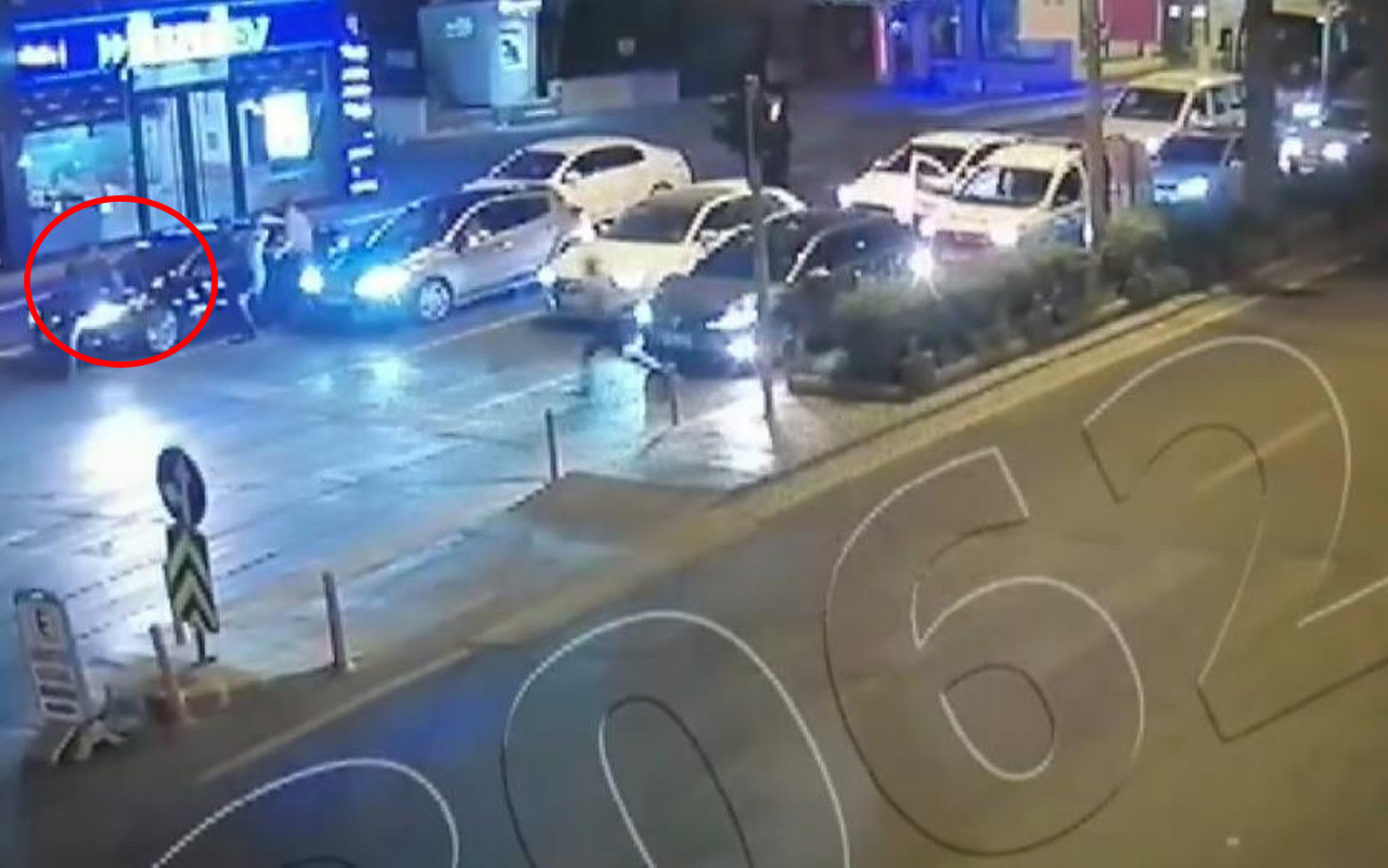 Kahramanmaraş'ta polis memurunu 20 metre sürükledi! O anlar kamerada