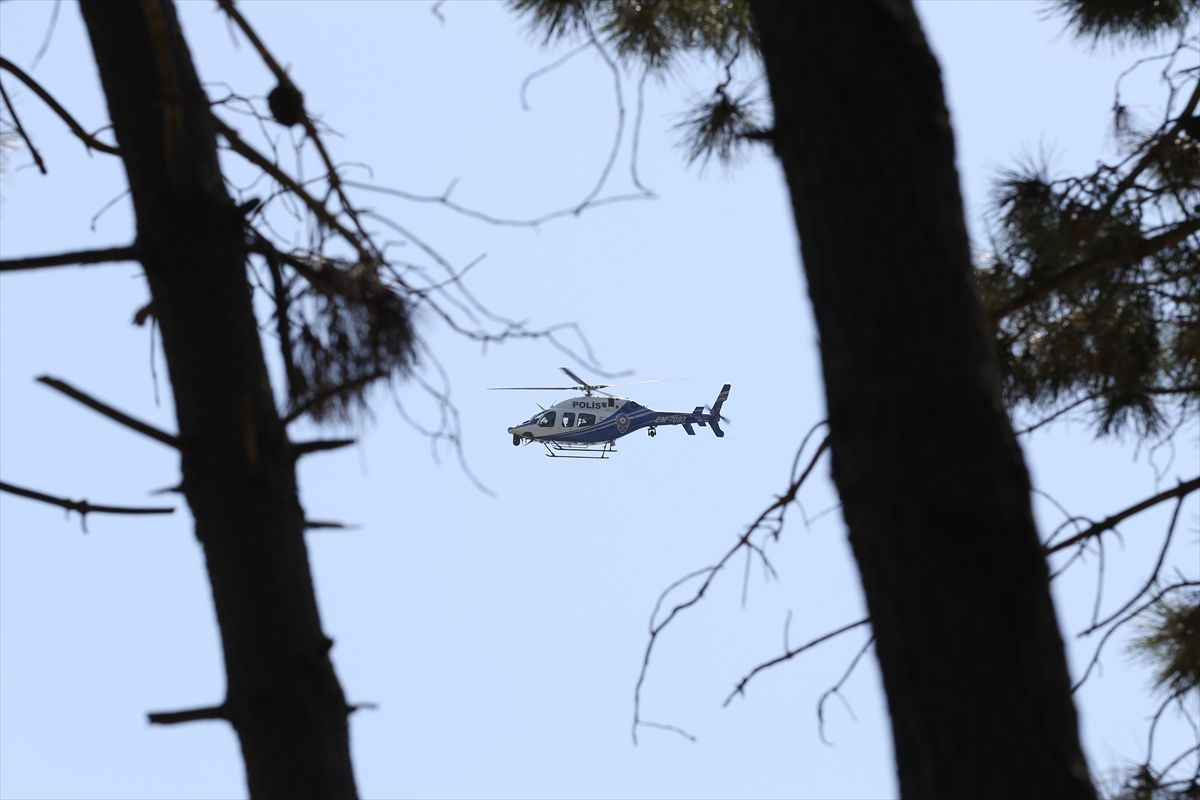 İstanbul polisinden orman yangınlarına karşı helikopter destekli güvenlik önlemi