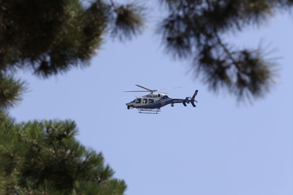 İstanbul polisinden orman yangınlarına karşı helikopter destekli güvenlik önlemi