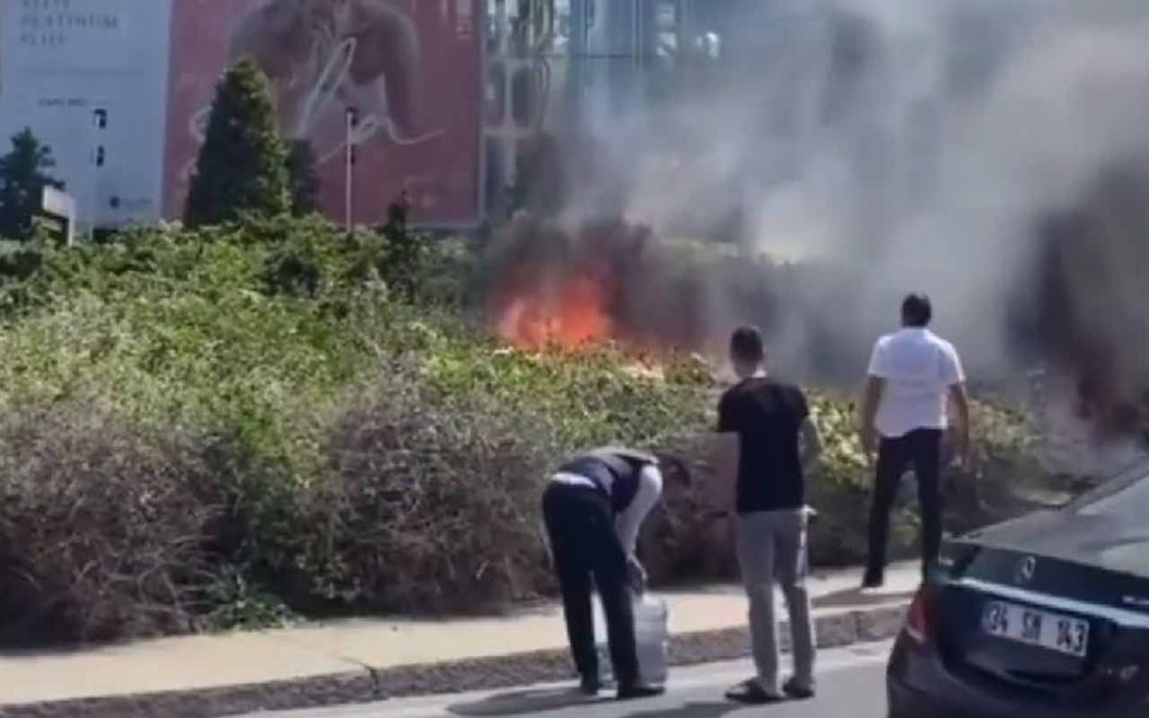 İstanbul'un göbeğinde korkutan yangın! Zorlu Center'da kısa süreli panik