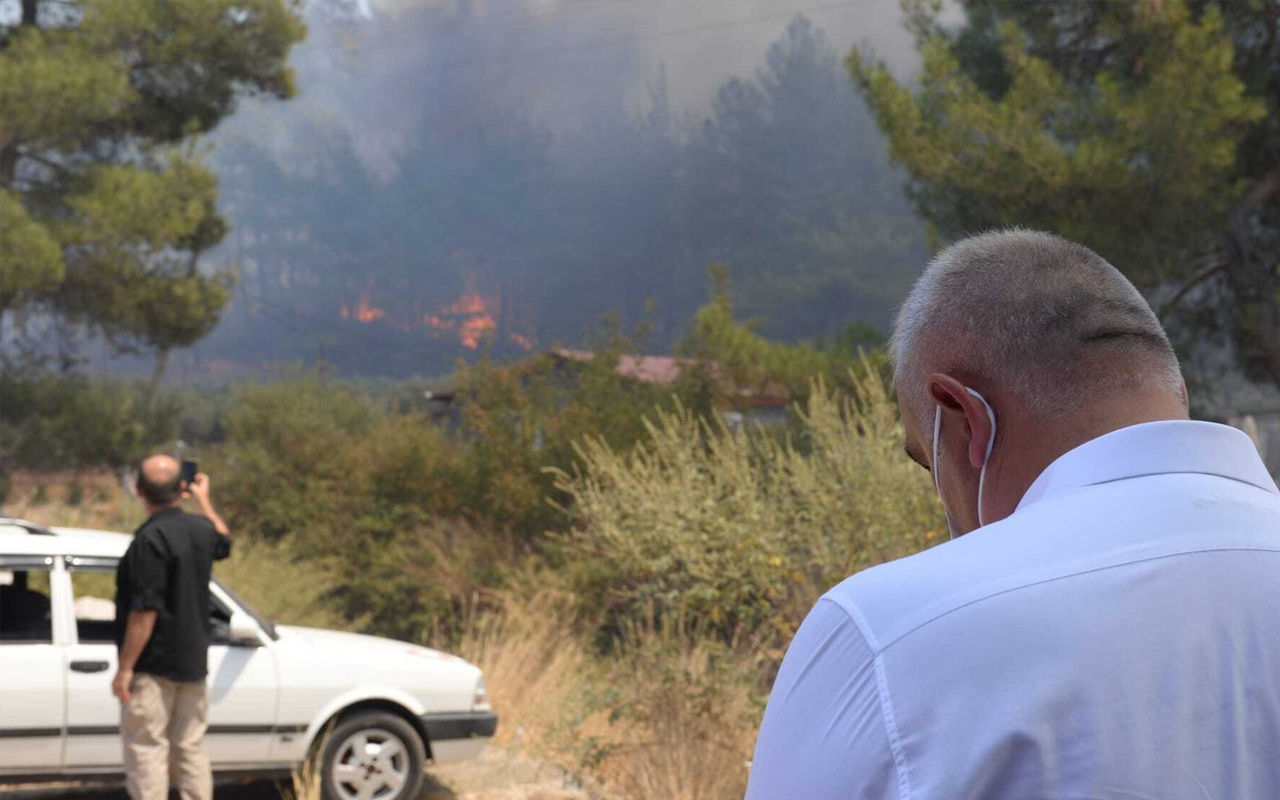 Kültür ve Turizm Bakanı Mehmet Nuri Ersoy yangın bölgesinde