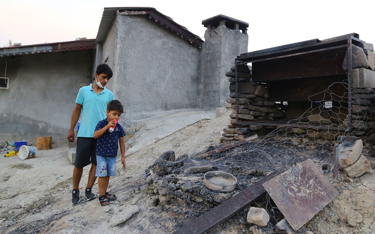 Manavgat'ta yangından kurtulmuştu ilk kümese baktı üzücü tabloyla karşılaştı