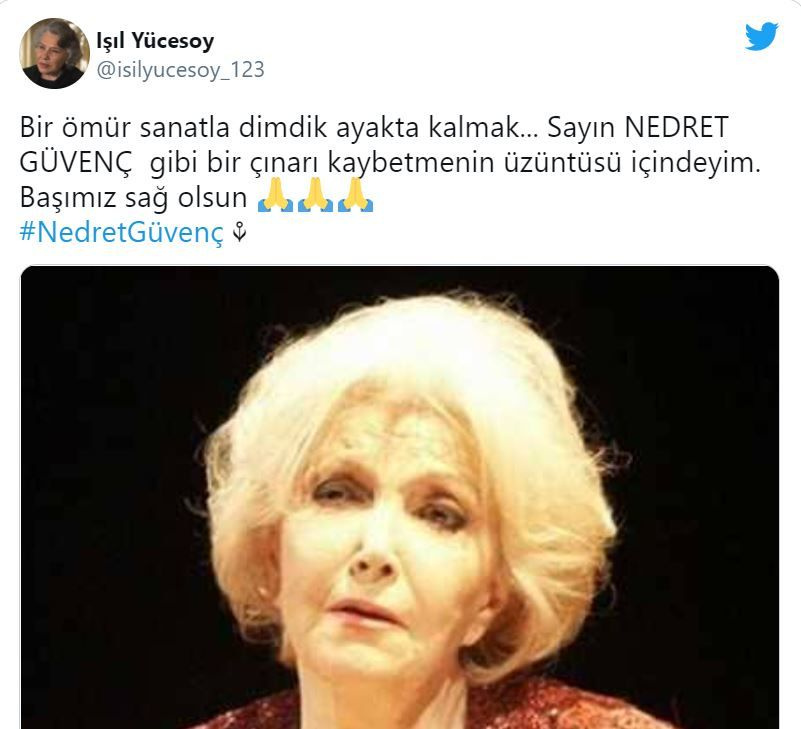 Yeşilçam'ın usta oyuncusu Nedret Güvenç hayatını kaybetti!