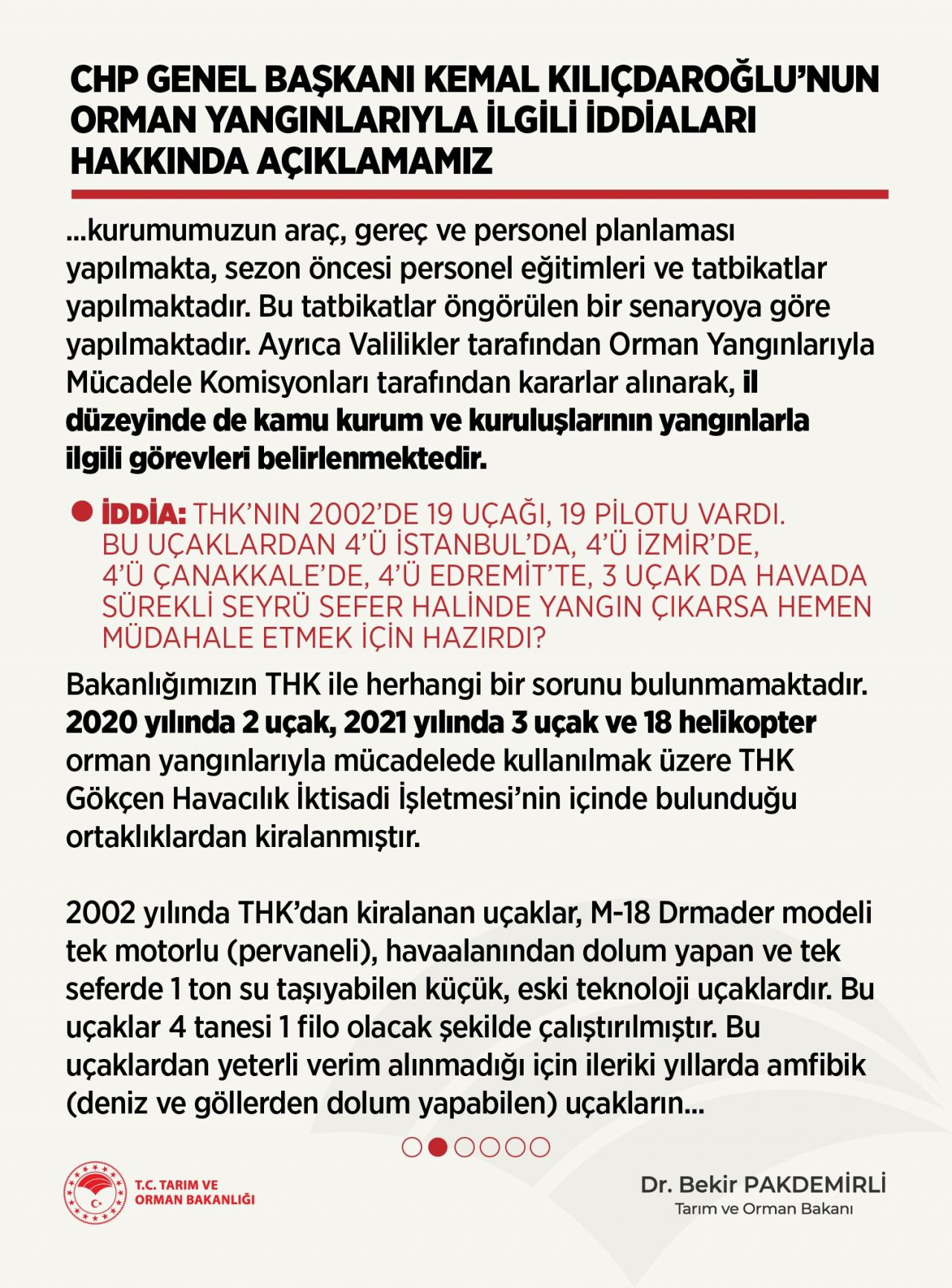 Tarım ve Orman Bakanlığından Kılıçdaroğlu'nun iddialarına cevap