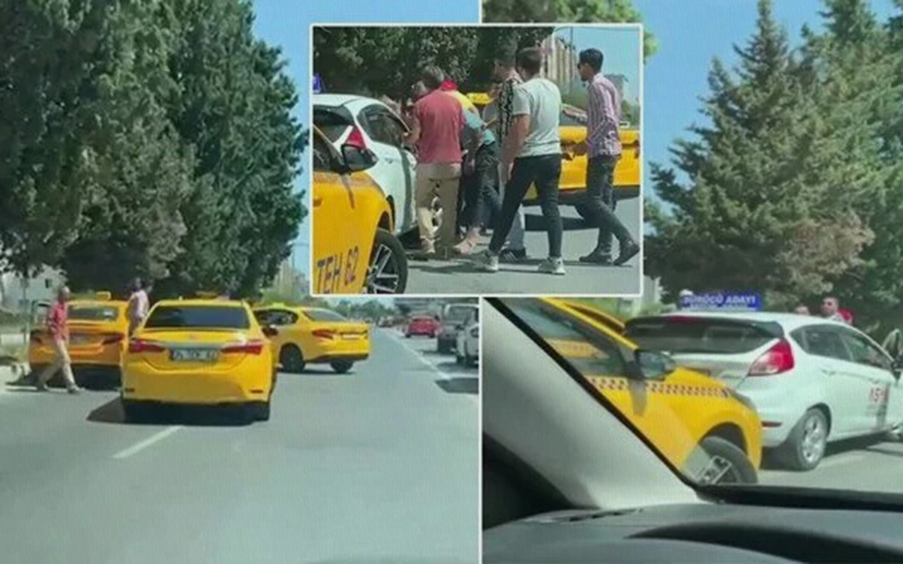 İstanbul Esenyurt'ta taksiciler kadın sürücü adayının yolunu kesip dehşeti yaşattı