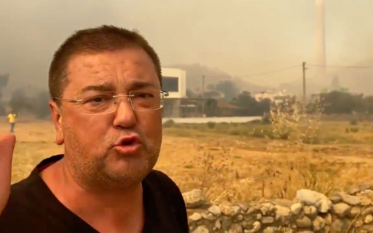 Yangın Muğla Milas'daki termik santrale ulaştı fabrika dumanlar içinde kayboldu