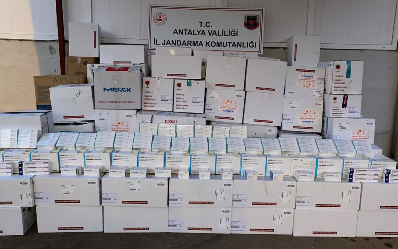 Antalya’da 3 milyon 300 bin liralık kaçak ilaç operasyonu