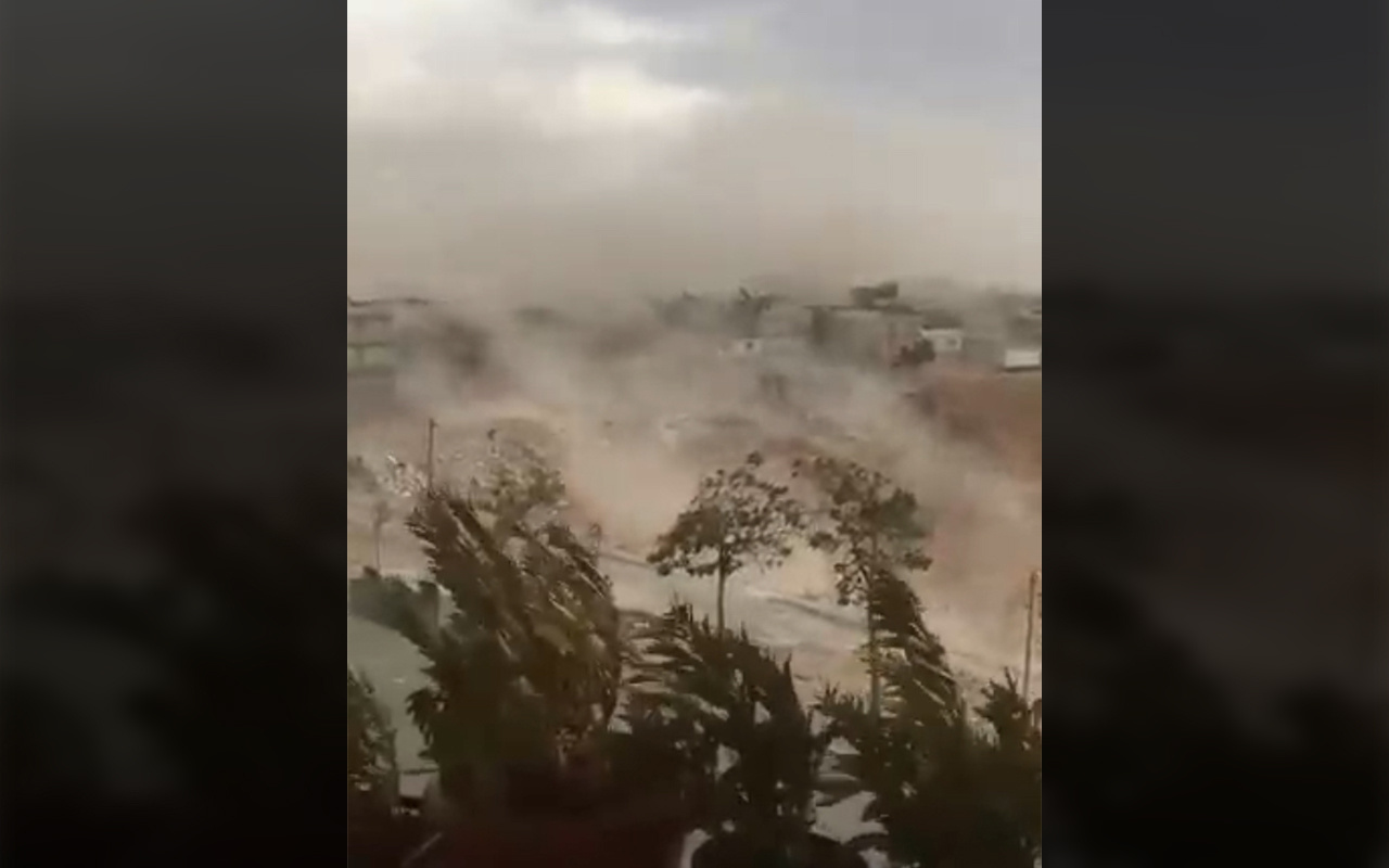 Gaziantep'te toz fırtınası etkili oldu