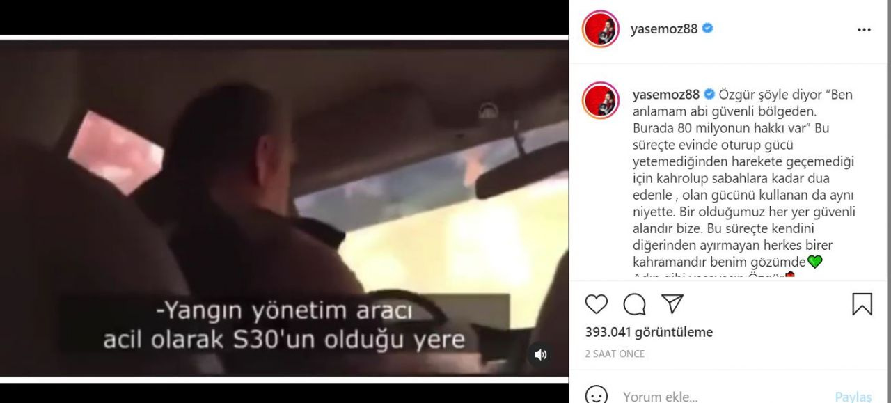 Yasemin Sakallıoğlu'ndan ağlatan video:  '80 milyonun hakkı var' dedi yangında kaldı!