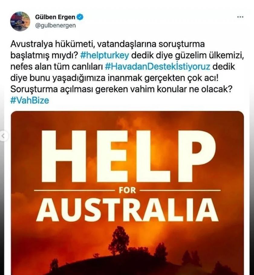 Gülben Ergen'den 'Help Turkey' hashtagi soruşturmasına büyük tepki