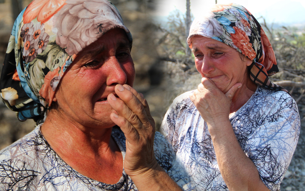 Manavgat'ta yangında kardeşine yardıma gitti dönünce şok oldu: Gözyaşlarına boğuldu