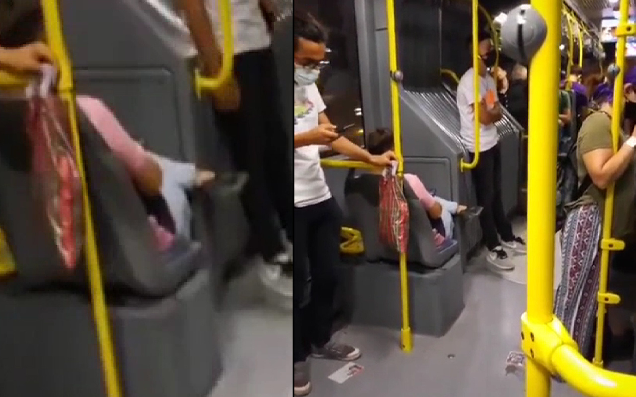 İstanbul'da metrobüsteki kadını gizlice çekti! Türk kadınlarını kötüleyen mülteci tepki çekti