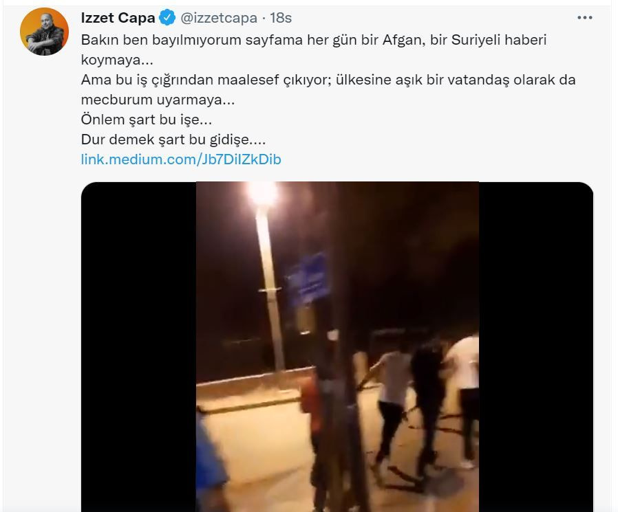 Ankara Altındağ Afgan ve Suriyeli mülteci olaylarına sosyal medyada isyan!