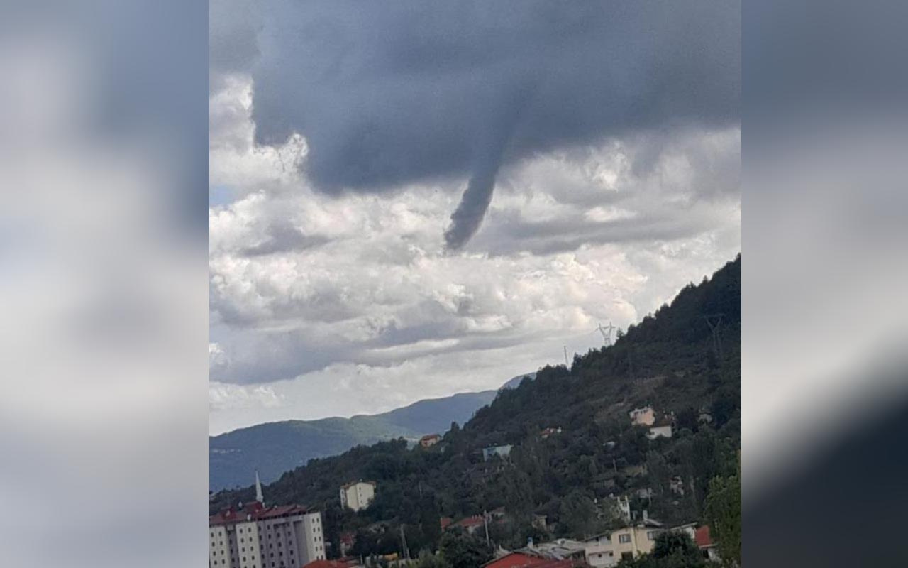 Kastamonu'da Karadeniz üzerinde hortum çıktı vatandaşlar panik yaşadı