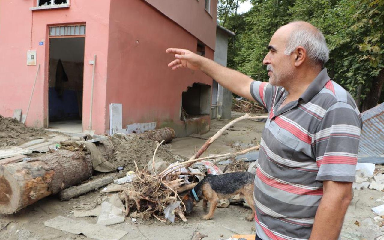 Sinop'ta sel mağduru vatandaşlardan biri: Tomruklar fişek gibi, S-400 füzesi gibi geldi