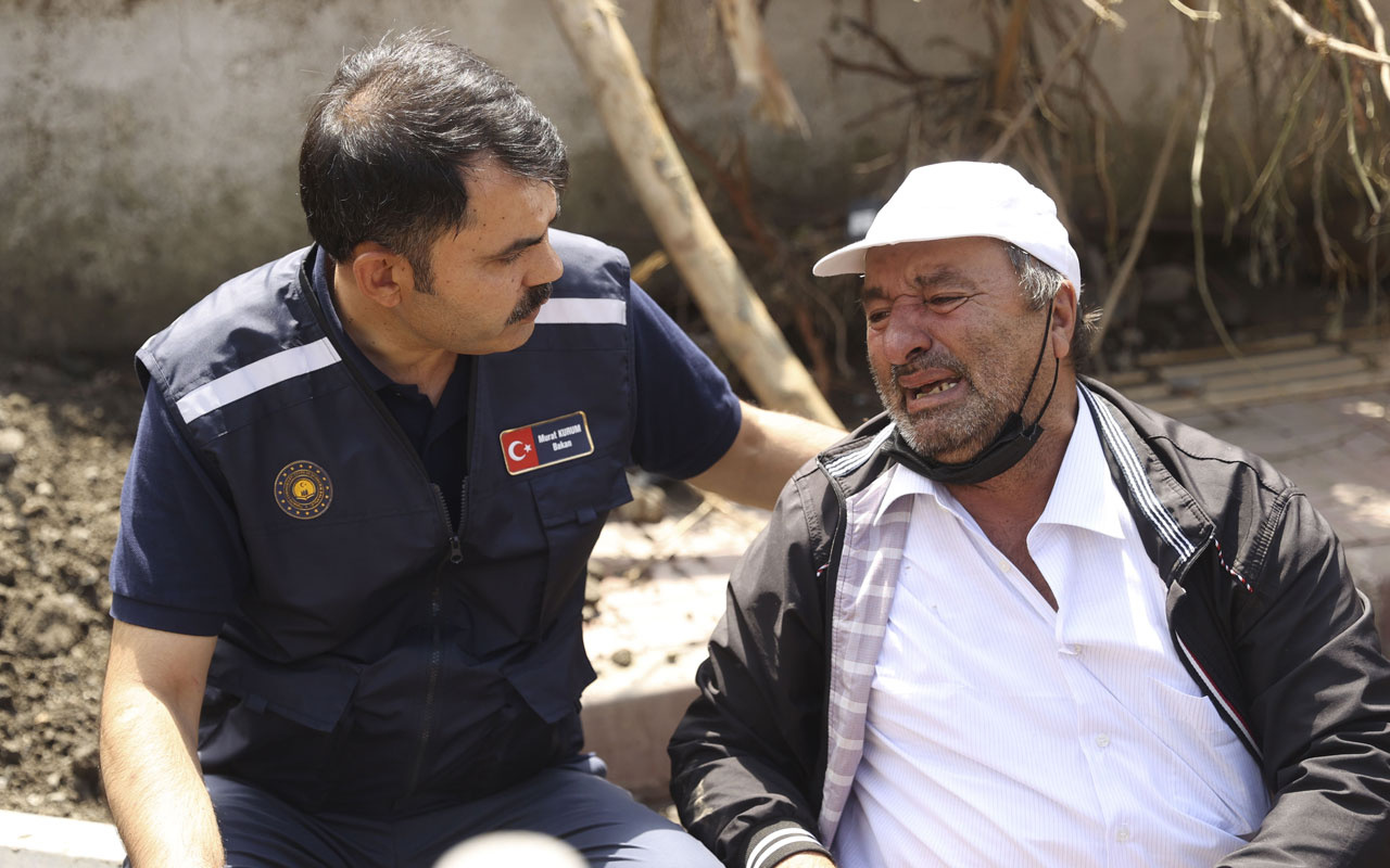 Çevre ve Şehircilik Bakanı Kurum sel felaketinin yaşandığı Bozkurt'ta incelemelerini sürdürdü