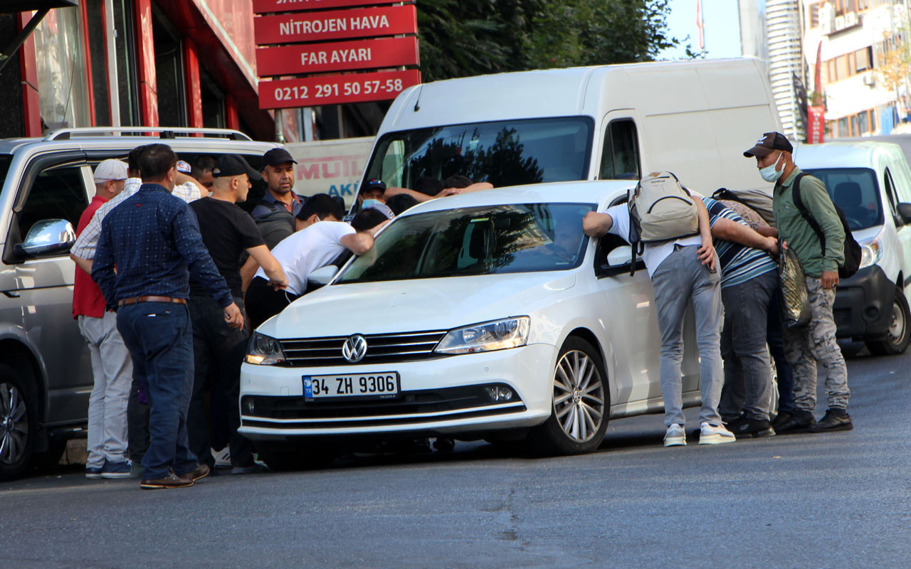 İstanbul'un göbeğinde göçmen işçi pazarı! Savaştan kaçmadık