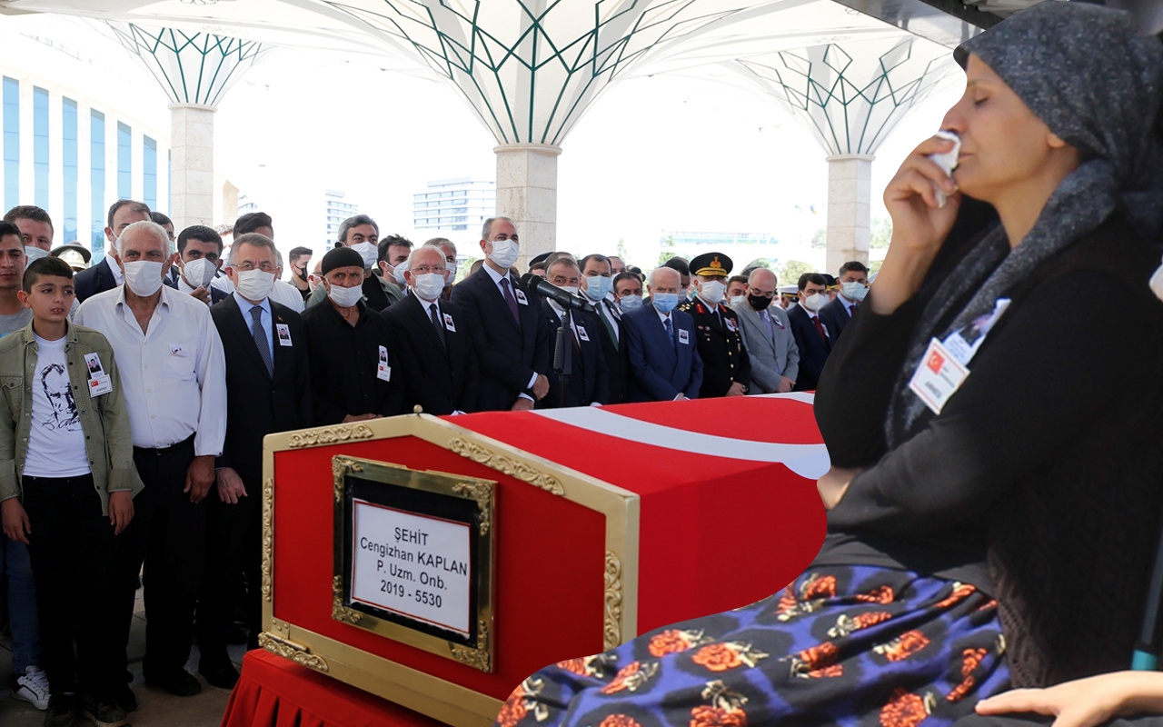 Ankara'da şehit cenazesinde gözyaşları sel oldu! Annenin feryatları yürek dağladı