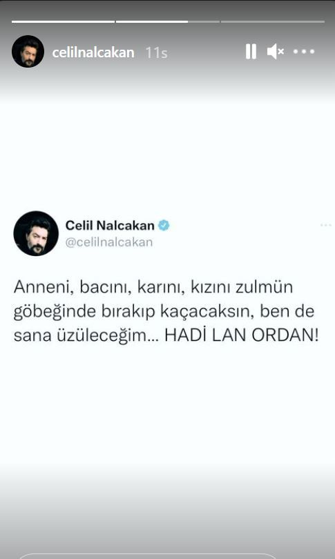 Oyuncu Celil Nalçakan'dan Afgan mülteci çıkışı: Ananı, bacını... Hadi lan oradan!