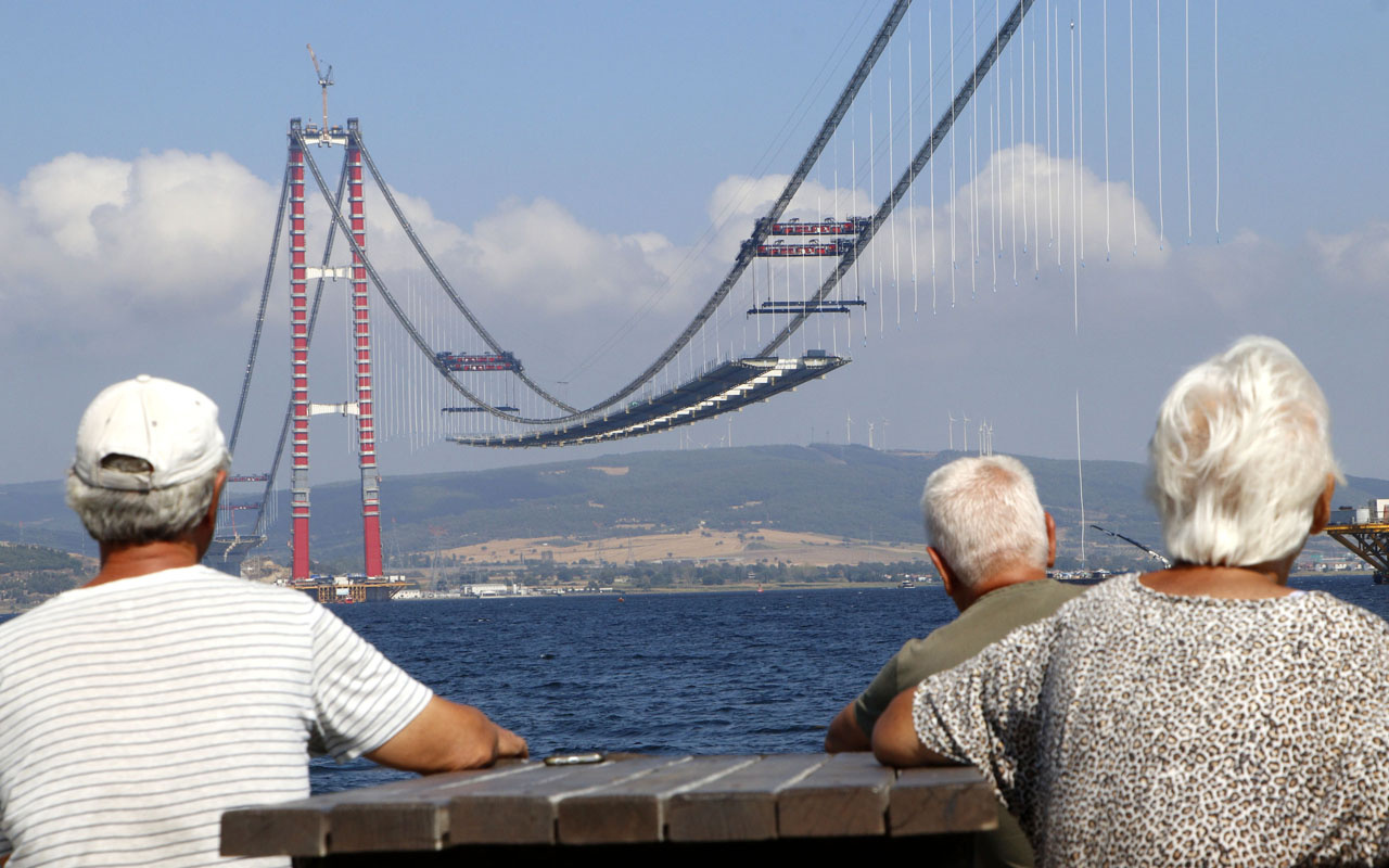 1915 Çanakkale Köprüsü'nün yolu görünmeye başladı işte son hali