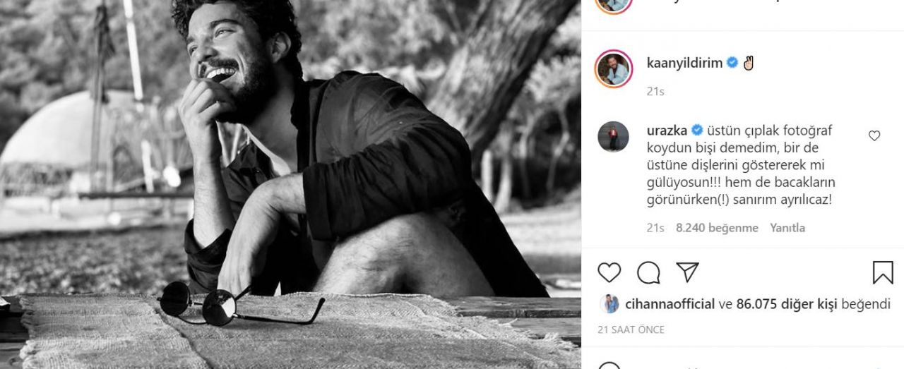 Kaan Yıldırım Uraz Kaygılaroğlu 'aşkı' Instagram'ı güldüren yorum: Erkekte kalite...