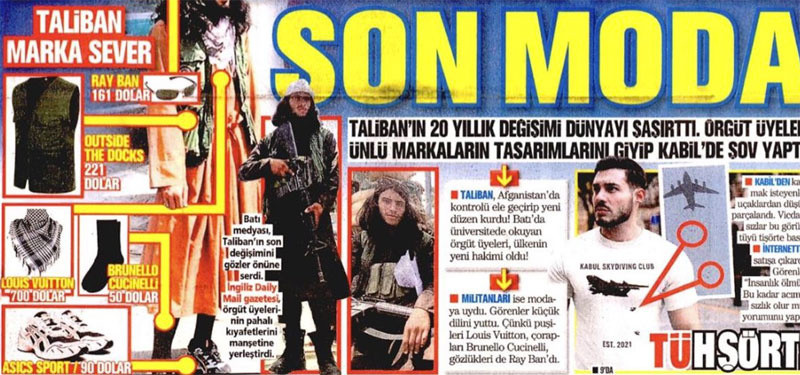 Marka kıyafetler kullanan Taliban'ı manşetine taşıdı CHP'li vekil tepki gösterdi
