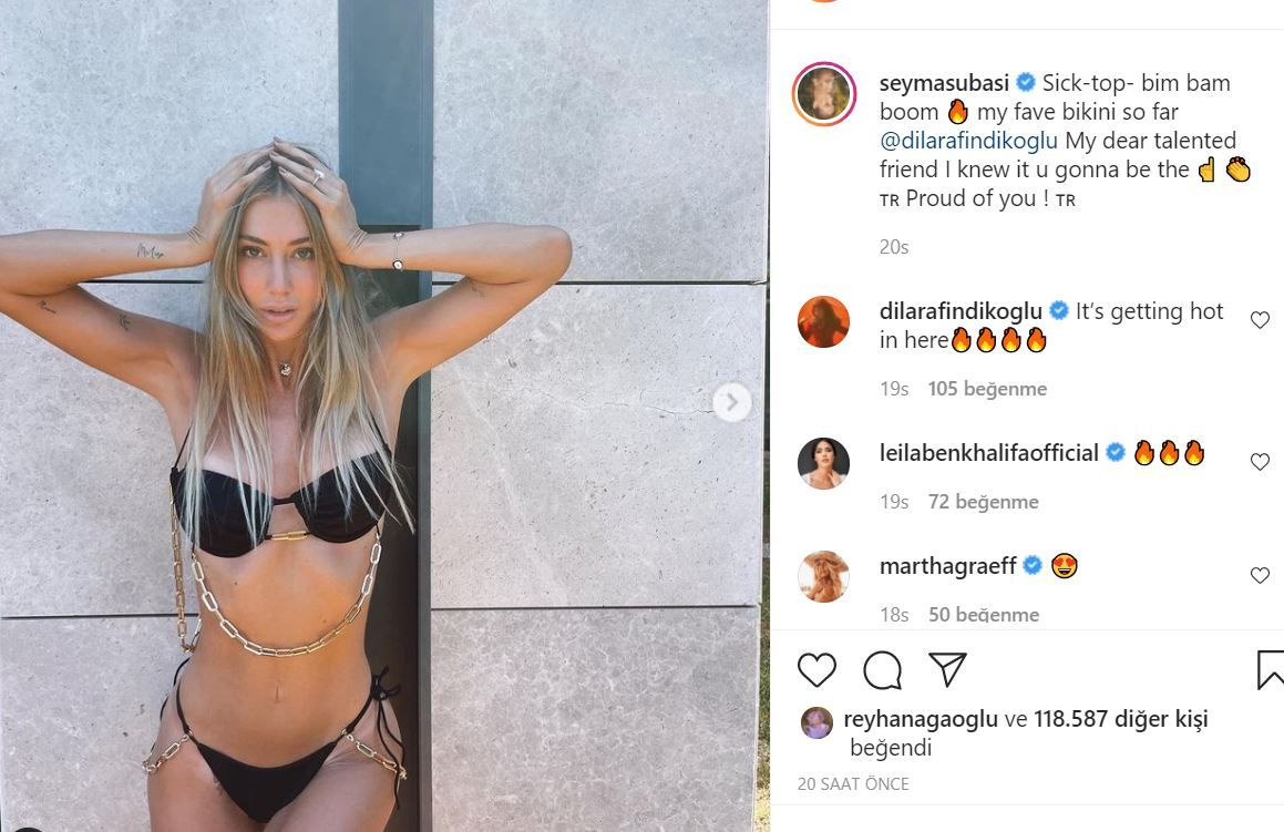 Şeyma Subaşı'dan Instagram'ı sallayan bikinili pozlar.... 'Şimdiye kadarki favorim'