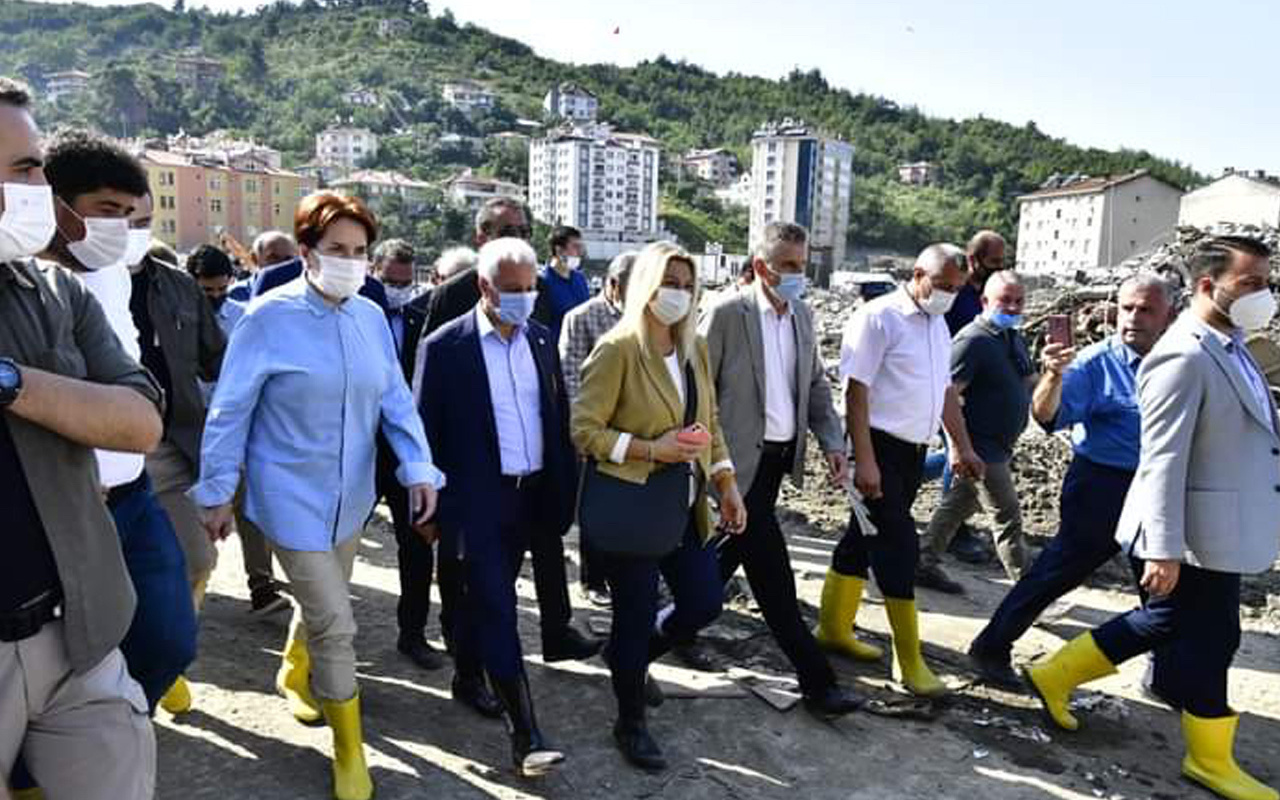 Meral Akşener afet bölgesi Bozkurt'ta: Borçlar silinsin ya da ötelensin teklifi