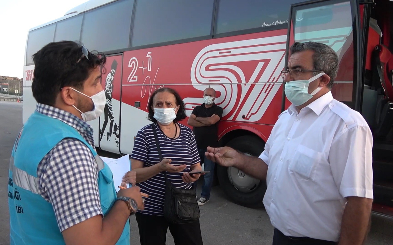 Kırıkkale'de covid-19 hastası kadını otobüse aldı! Şoförün bahanesi pes dedirtti