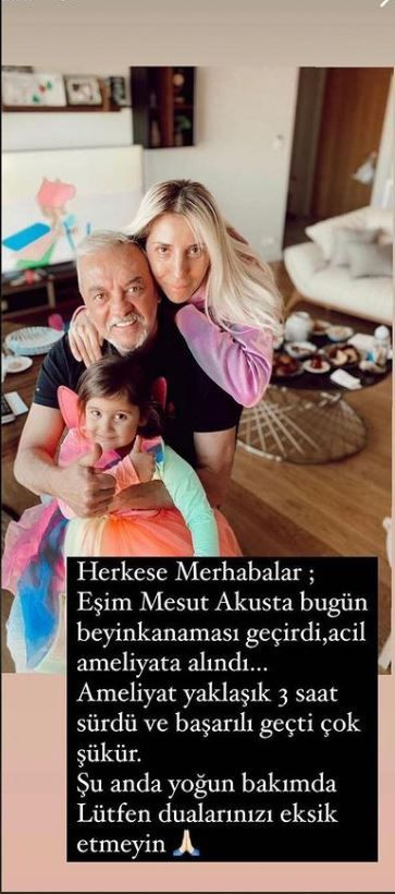 Oyuncu Mesut Akusta'nın son durumu... Beyin kanamasından sonra ilk paylaşım!