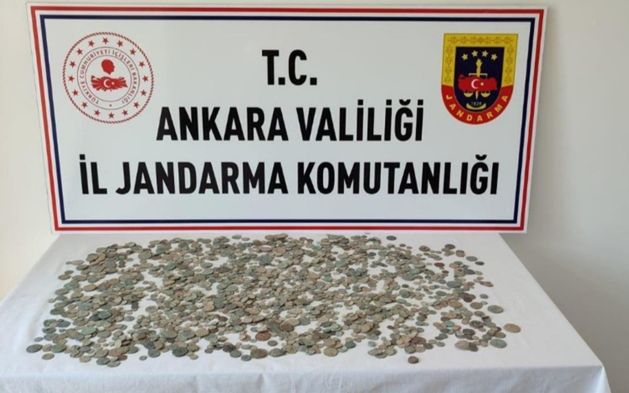 Ankara'da tarihi eser niteliğinde 2 bin 30 sikke ele geçirildi