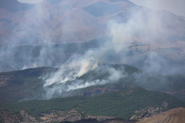 Tunceli Hozat yanıyor! 18 Ağustos'ta başladı 9 gündür sürüyor
