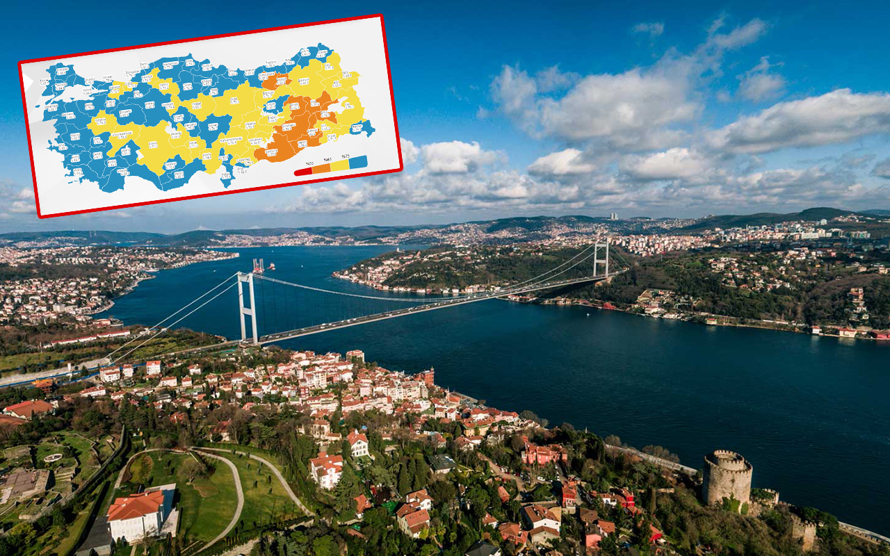 İstanbul koronavirüs aşı haritasında mavi renge döndü
