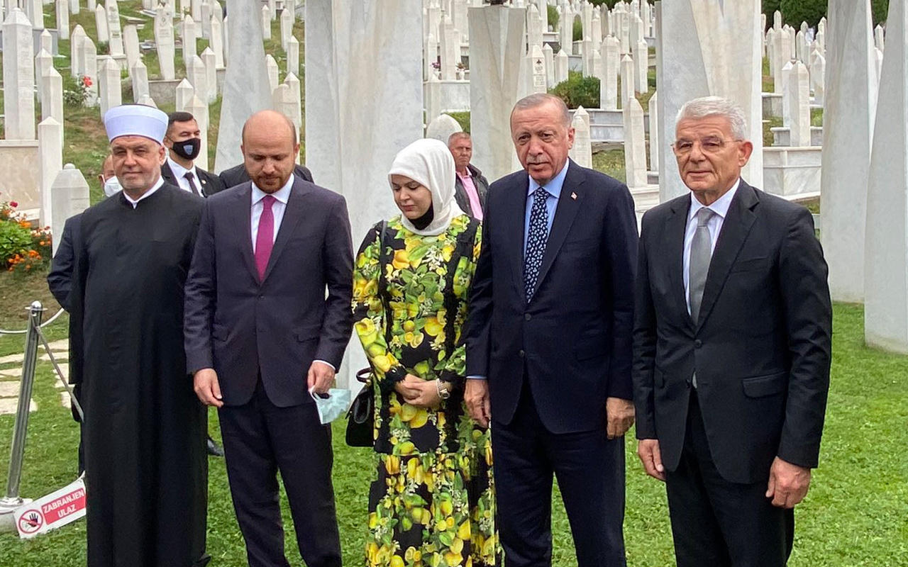 Cumhurbaşkanı Erdoğan Bosna Hersek'te İlk olarak Aliya İzzetbegoviç’in kabrini ziyaret etti