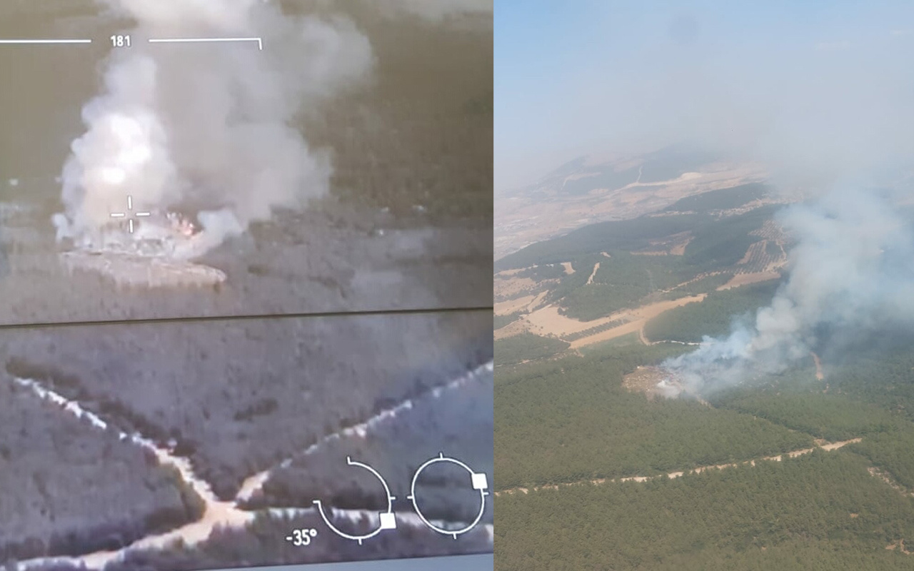 İzmir Foça'da orman yangını çıktı! Kara ve hava müdahelesi