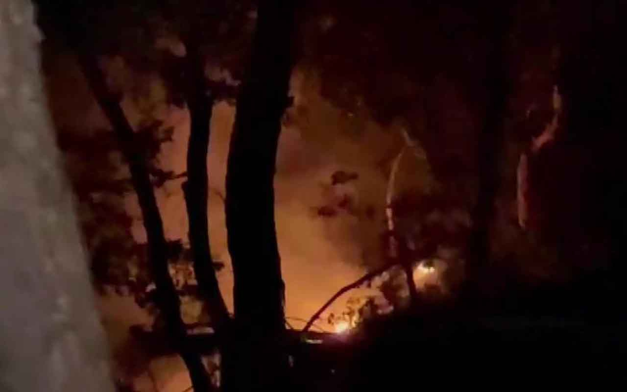 Bursa'da yıldırım düştü! Ormanlık alanda yangın çık