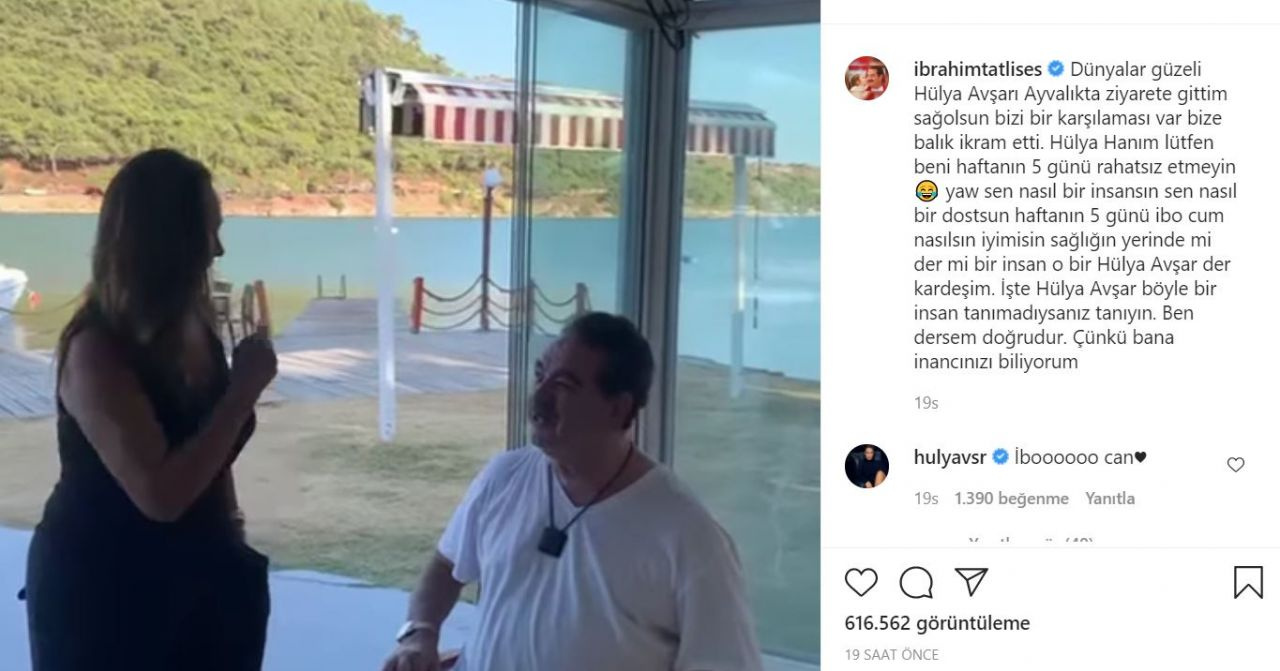 İbrahim Tatlıses ve Hülya Avşar'ın 'Haydi Söyle' videosu Instagram'ı salladı