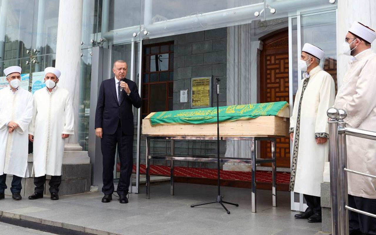 Cumhurbaşkanı Erdoğan Güneysu'da eski imam Osman Yılmaz’ın cenaze namazına katıldı