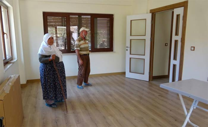 Marmaris'teki orman yangınlarında yanmıştı TOKİ kısa sürede yapıp teslim etti