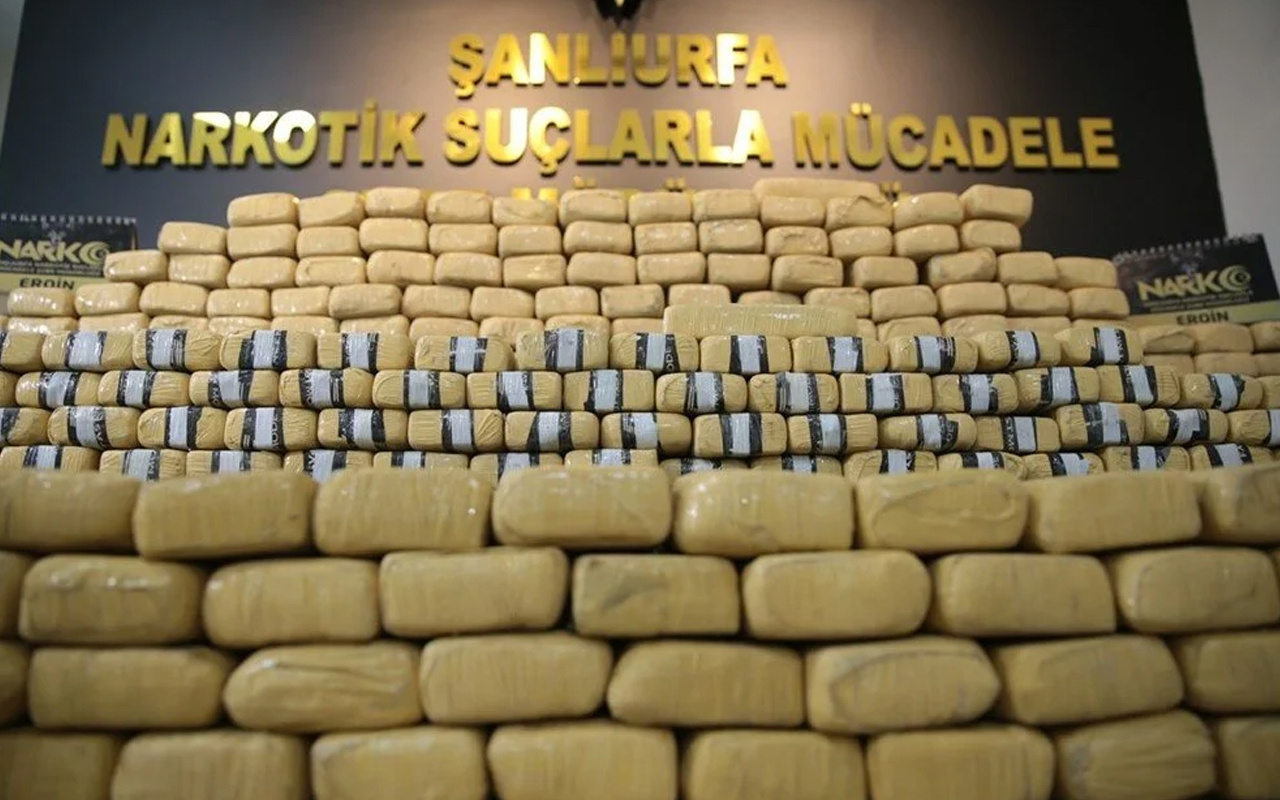 Şanlıurfa'da eroin yakalandı! 275 kilogram eroinin piyasa değeri 20 milyon TL