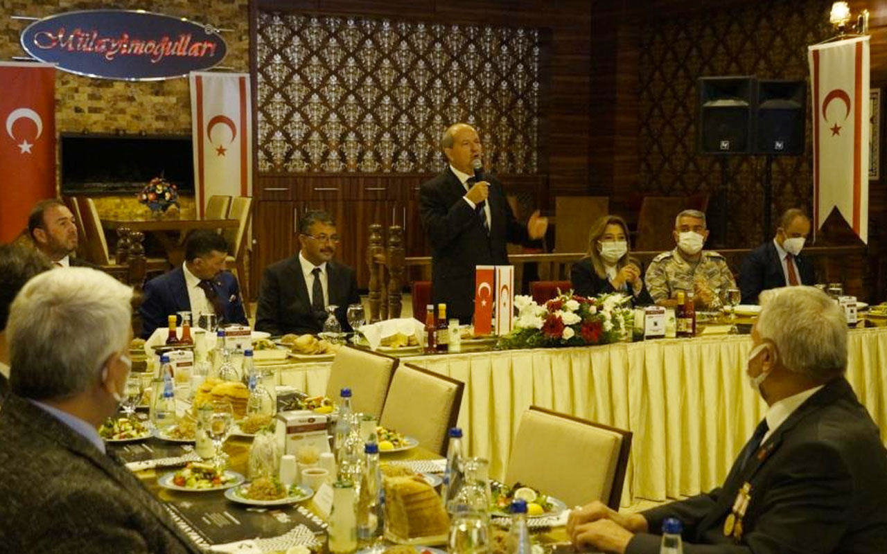 KKTC Cumhurbaşkanı Ersin Tatar Kütahyalı Kıbrıs gazileriyle buluştu