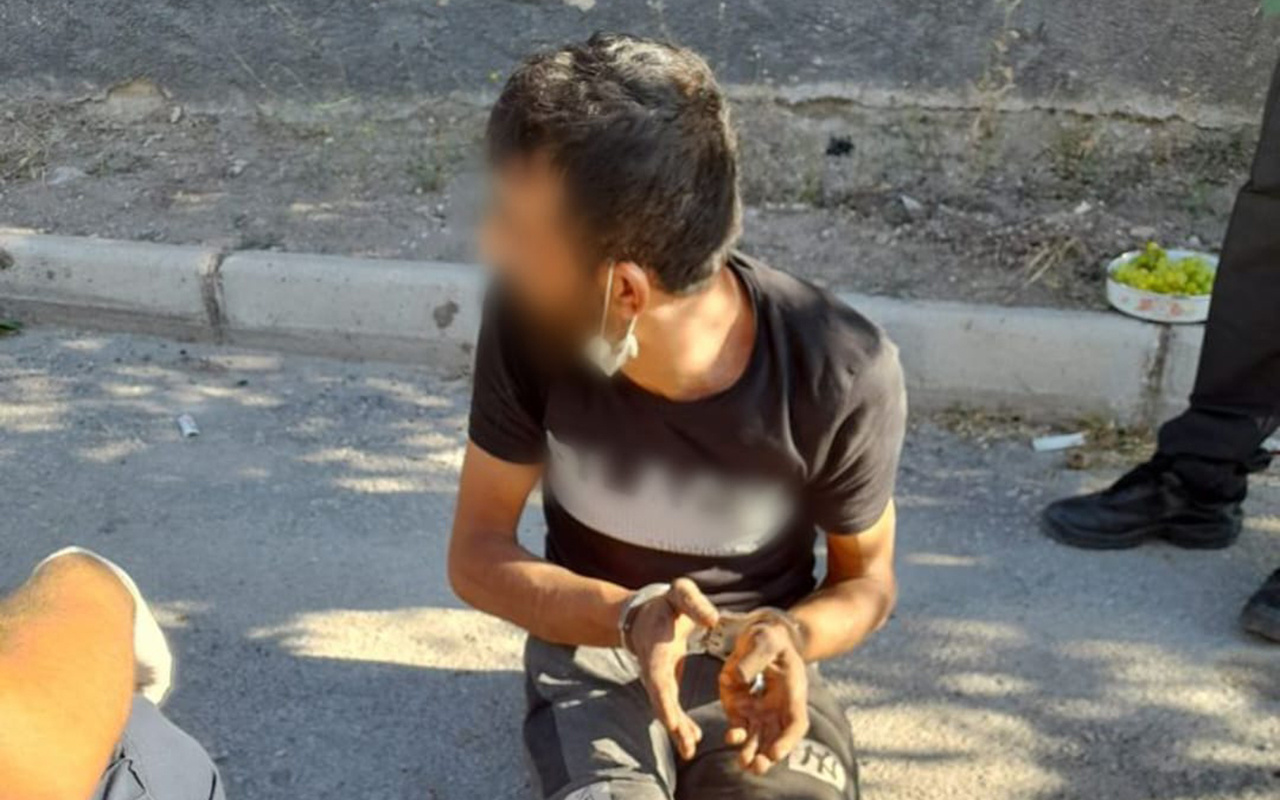 Konya'da bıçaklı hırsızlık şüphelisi bacağından vurularak etkisiz hale getirildi