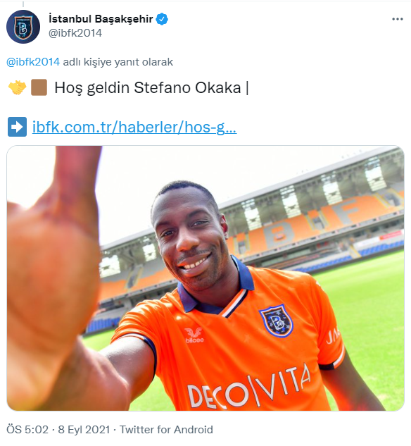 Başakşehir forvet oyuncusu Okaka'yı transfer etti