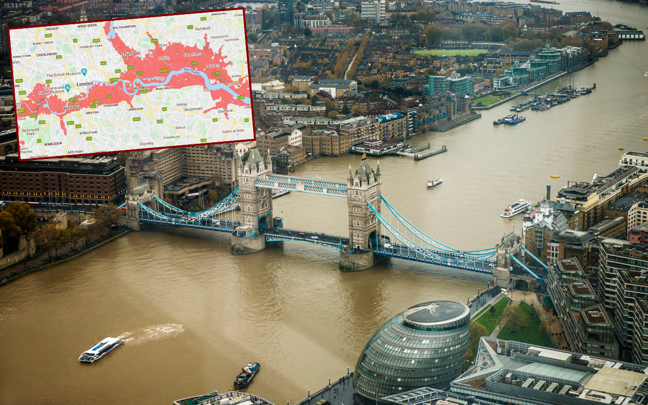 NASA'nın yayınladığı sel baskını haritası İngiltere'yi korkuttu