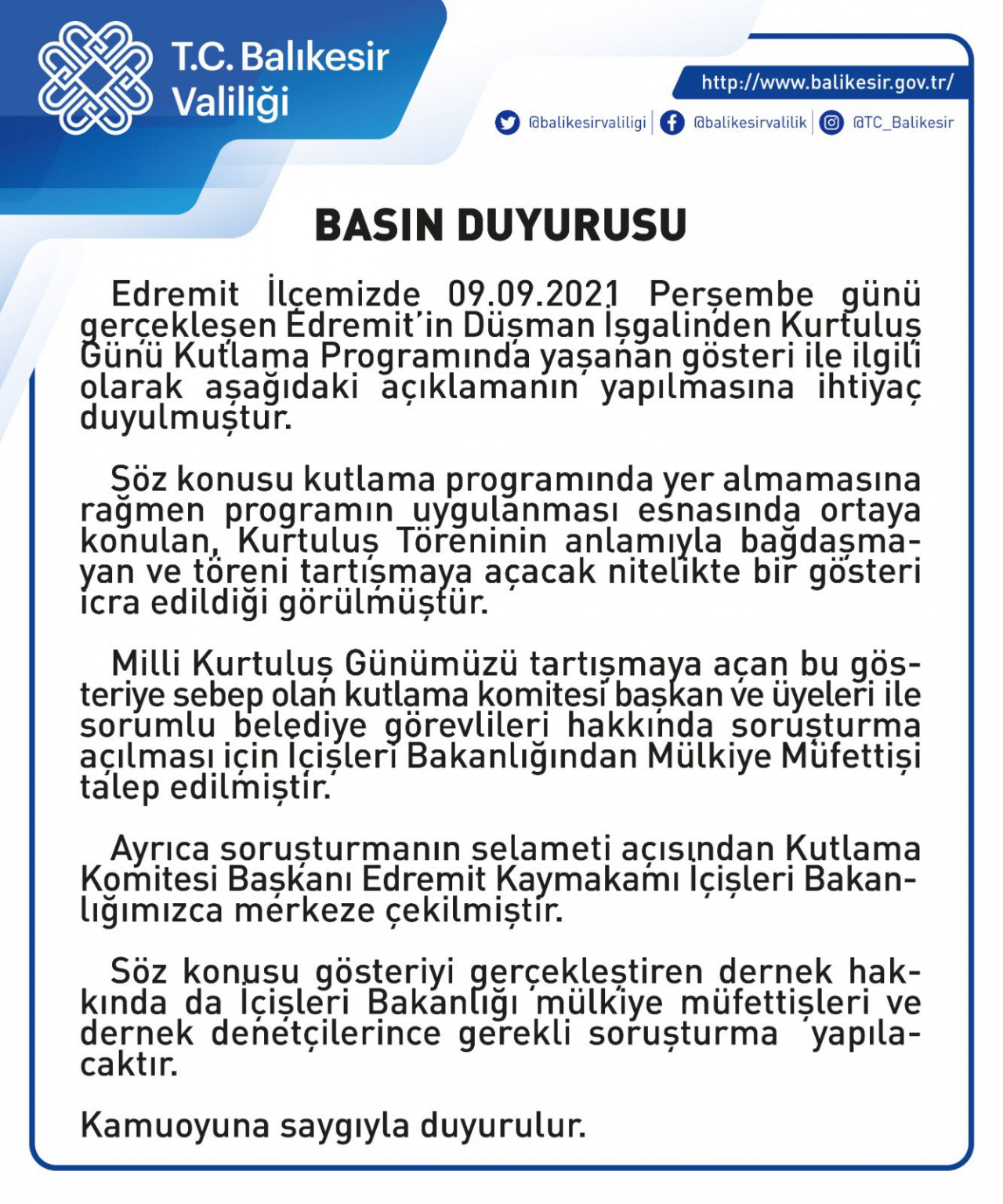 Balıkesir'deki çarşaflı skandal törene soruşturma! Merkeze çekildi!