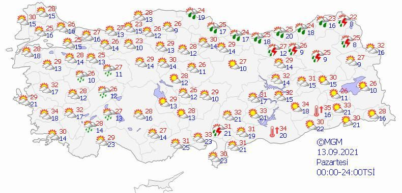 Meteoroloji 5 bölgeyi uyardı sağanak geliyor! Ankara ve istanbul'da yağış var mı?